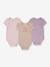 Pack of 3 Short-Sleeved Bodysuits for Babies, HUGGIES grey 
