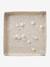 Reversible and foldable floor mattress with balls beige+green 