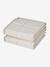 Reversible and foldable floor mattress with balls beige+green 