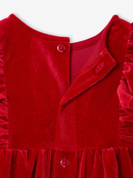 3-Piece Christmas Set for Newborns: Dress + Headband + Tights red 