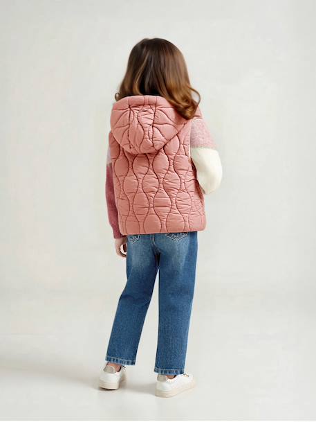 Reversible Lightweight Jacket for Girls dusky pink 