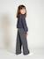 Wide-Leg Jeans with Pleats for Girls denim grey+medium blue 