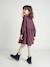 Polka Dot Dress in Cotton Gauze for Girls fir green+pecan nut+plum+sage green 