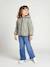 Reversible Lightweight Jacket for Girls emerald green+sage green 
