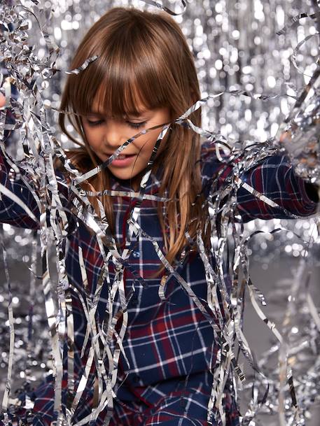 Flannel Pyjamas for Children, Christmas Family Capsule Collection, ENVIE DE FRAISE bordeaux red 