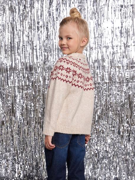 Unisex Christmas Jacquard Jumper, Family Capsule Collection ecru 