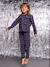 Flannel Pyjamas for Children, Christmas Family Capsule Collection, ENVIE DE FRAISE bordeaux red 