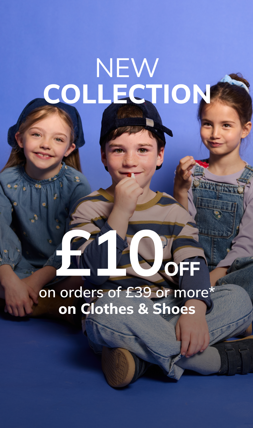 NEW COLLECTION: £10 off on orders of £49 or more* on Clothes & Shoes