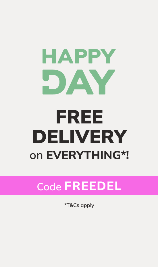Happy Day: FREE Delivery w/ Click & Collect*! Code: COLLECT