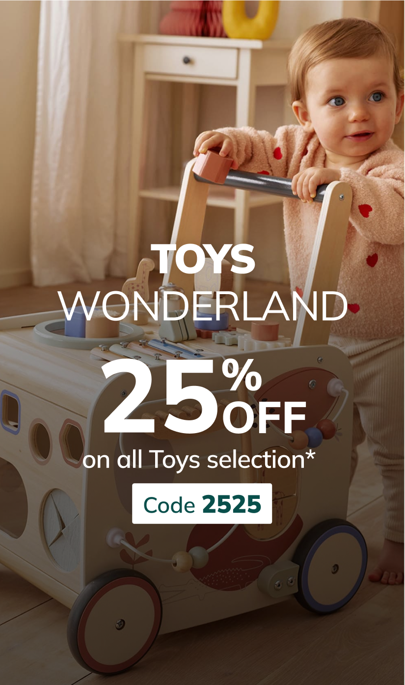 Toy Wonderland: 25% off on all Toys selection* with code:2525