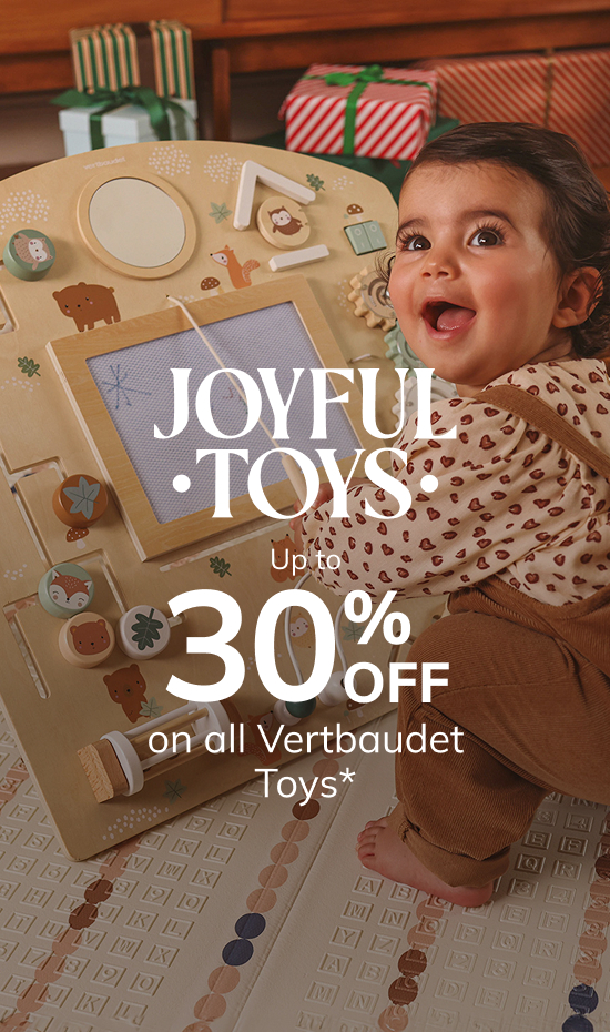 JOYFUL TOYS: Up to 30% off on all Vertbaudet Toys*